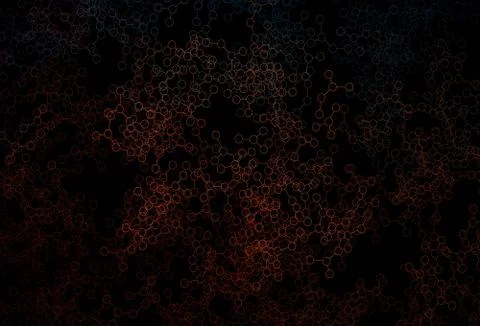 Dark Blue, Red vector texture with artificial intelligence concept. Illustrazione stock