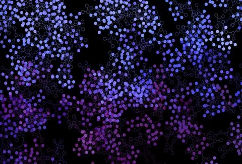 Dark Blue, Red vector texture with artificial intelligence concept. Illustrazione stock