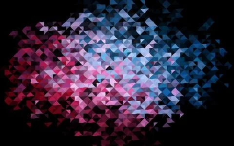 Dark Blue, Red vector texture in triangular style. Stock Illustration