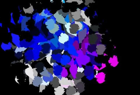 Dark Blue, Red vector texture with abstract forms. Stock Illustration