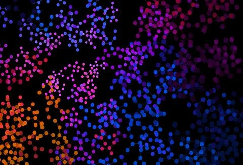 Dark Blue, Red vector texture with artificial intelligence concept. Stock Illustration