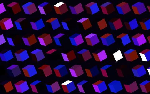 Dark Blue, Red vector texture in rectangular style. Stock Illustration