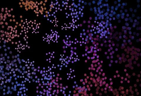 Dark Blue, Red vector texture with artificial intelligence concept. イラスト素材