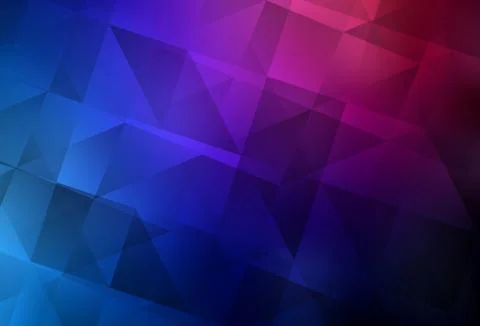 Dark Blue, Red vector triangle mosaic texture. Stock Illustration