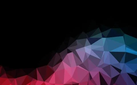 Dark Blue, Red vector triangle mosaic cover. Stock Illustration