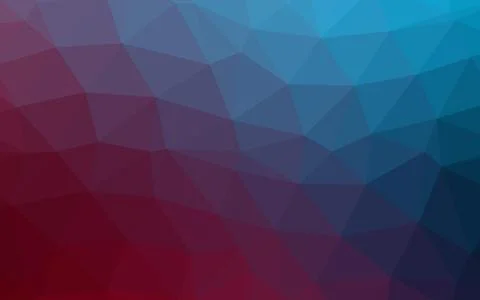 Dark Blue, Red vector triangle mosaic texture. Stock Illustration