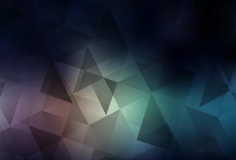Dark Blue, Red vector triangle mosaic texture. Stock Illustration