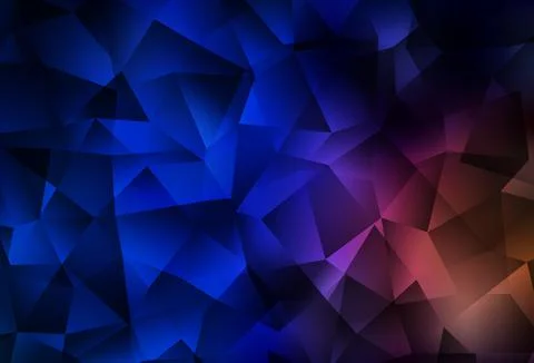 Dark Blue, Red vector triangle mosaic background. Stock Illustration