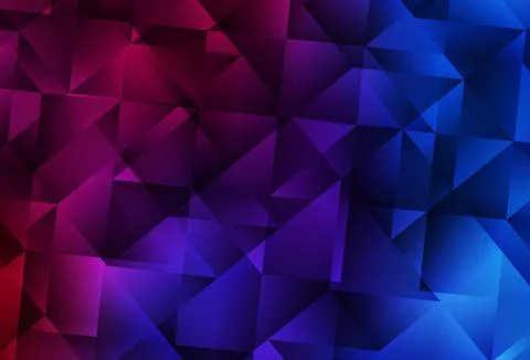 Dark Blue, Red vector triangle mosaic texture. Stock Illustration