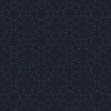 Dark blue repeating mandala textile pattern background イラスト素材