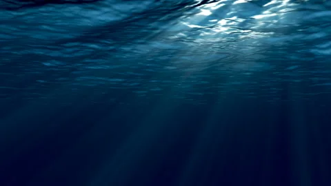 Dark blue sea surface seen from underwater. Stock Footage