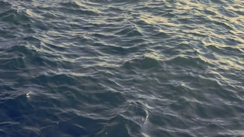 Dark blue sea surface in summer Stock Footage 140775211