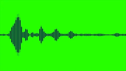 Dark blue seamless equalizer on green screen Stock Footage 284884389