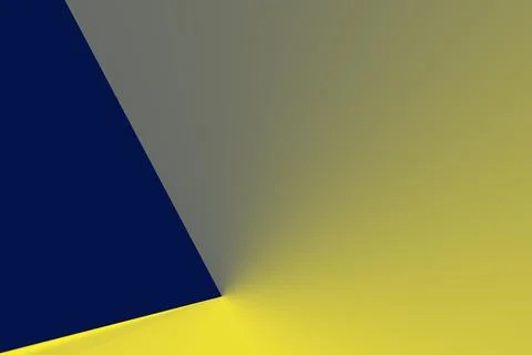 A dark blue sharp edge on yellow background with copy space for designs and p イラスト素材
