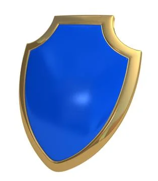 Dark blue shield Stock Illustration