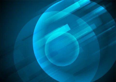 Dark blue shiny geometric tech abstract background Stock Illustration