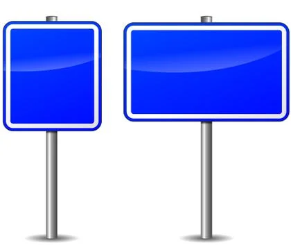 Dark blue signpost Stock Illustration