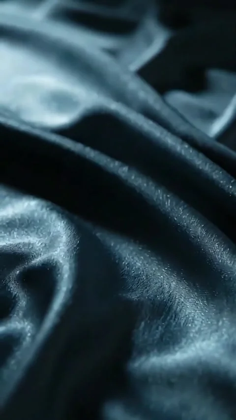 Dark Blue Silk Fabric Flowing Background. Stock Footage 341268087