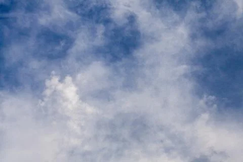 Dark blue sky after raining on sunny day Stock Photos