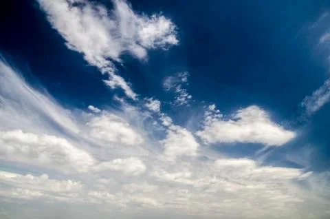 Dark blue sky background Stock Photos