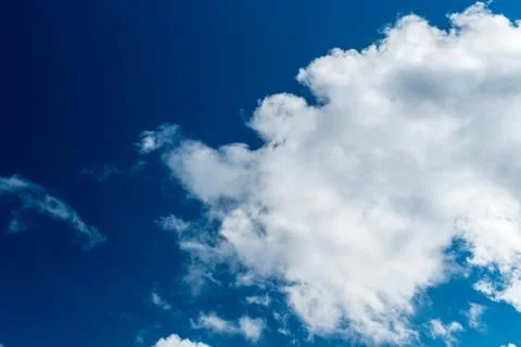 Dark blue sky with cloud Stock Photos