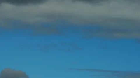 Dark &amp; Blue Sky Time Lapse Stock Footage 64796837