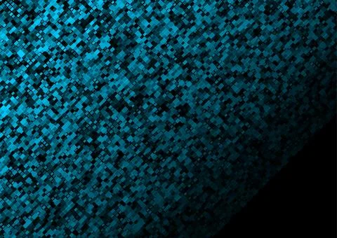 Dark blue small squares mosaic abstract geometric background Stock Illustration
