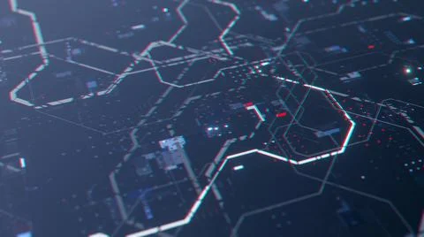 Dark blue smooth surface with bright elements Stock Illustration