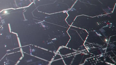 Dark blue smooth surface with bright elements Illustrazione stock