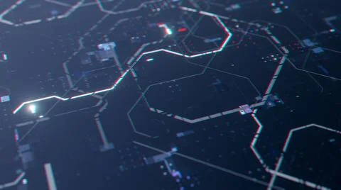 Dark blue smooth surface with bright elements Illustrazione stock