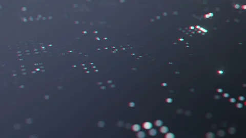 Dark blue smooth surface with shimmering bright elements Stock Footage 163863137