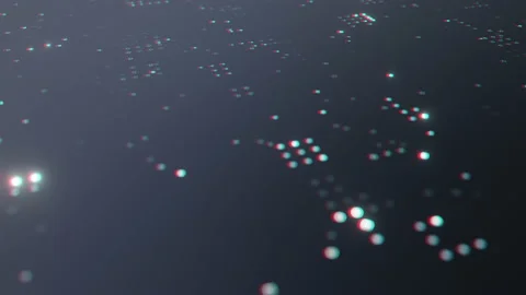 Dark blue smooth surface with shimmering bright elements Stock Footage 164017833