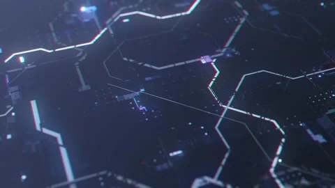 Dark blue smooth surface with shimmering bright elements Stock Footage 164291211