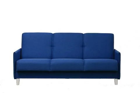 Dark blue sofa on a white background isolated Photos