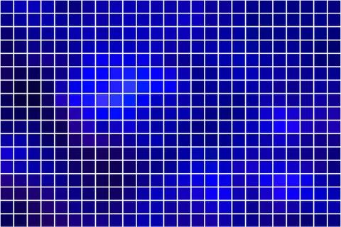 Dark blue square mosaic background over white Stock Illustration