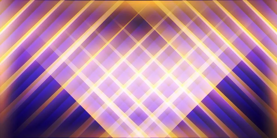 Dark blue square overlap with glowing yellow light, Vibrant Geometric background Stock Illustration