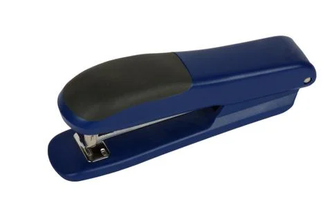 Dark blue stapler Stock Photos