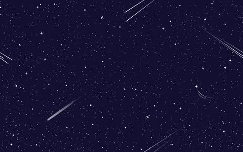 Dark blue starry space seamless pattern background Stock Illustration