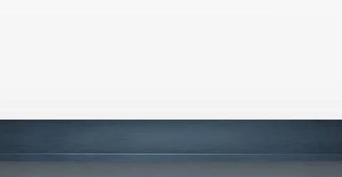 Dark blue stone countertop on white panoramic background, promotional web tem Stock Illustration