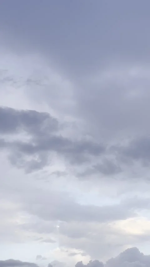 Dark Blue Storm Clouds With Bright Opening Видео 344900690