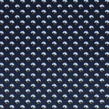 Dark blue studded plate Stock Illustration