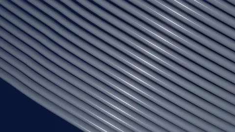 Dark blue surface is gradually covered by diagonal metal bars, which increase in Stock Footage 172420166