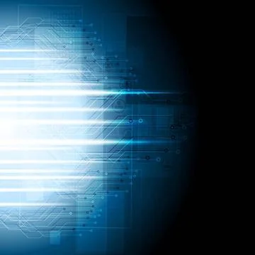 Dark blue tech background. Circuit board Dark blue tech background. Circui... 写真素材