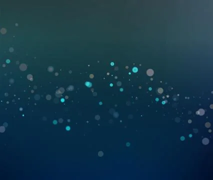 Dark Blue Tech Bokeh Vector Background for Corporate and Winter Stock Illustration