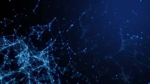 Dark blue tech data web backgrounds analysing Stock Footage 233486942