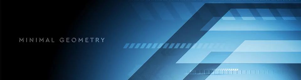 Dark blue tech geometric abstract background Stock Illustration