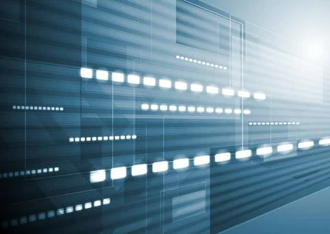 Dark blue tech motion background. Vector design eps 10 Dark blue tech moti... Stockfoto's