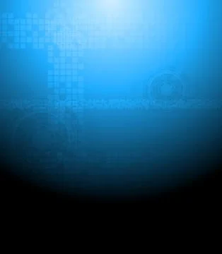 Dark blue tech vector background Illustrazione stock