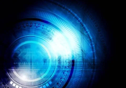 Dark blue technology background Dark blue abstract technology background C... 写真素材