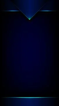 Dark blue technology background with glowing cyan neon geometric frame shar.. Stock Illustration